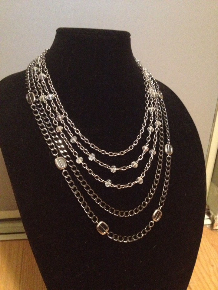 Multi strand chain necklace